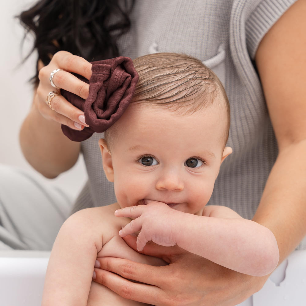 Comfy Cubs durable washcloth close-up emphasizes lasting softness after washes.