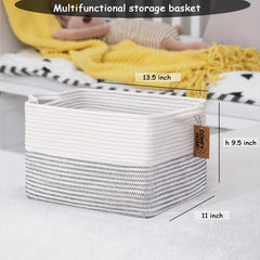 COMFY-HOMI stacked baskets demonstrating space-saving organization