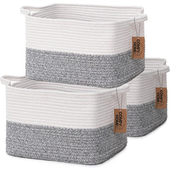 COMFY-HOMI 3-Pack rectangle front basket for organized storage