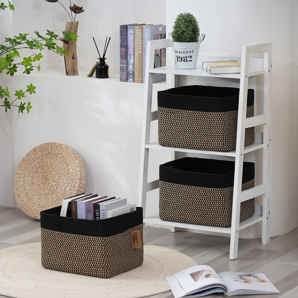 COMFY-HOMI foldable baskets shape quickly for any room