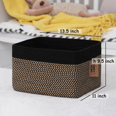 COMFY-HOMI square basket acts as shoe organizer for a neat entryway