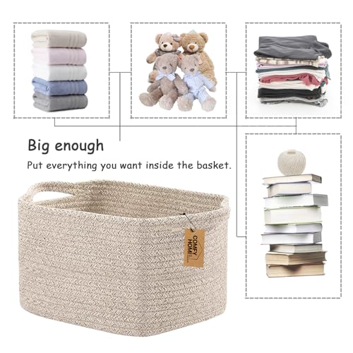 COMFY-HOMI brown storage bin adds decorative organization to room