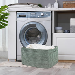 COMFY-HOMI baby nursery bin green ideal for blankets, toys, and essentials
