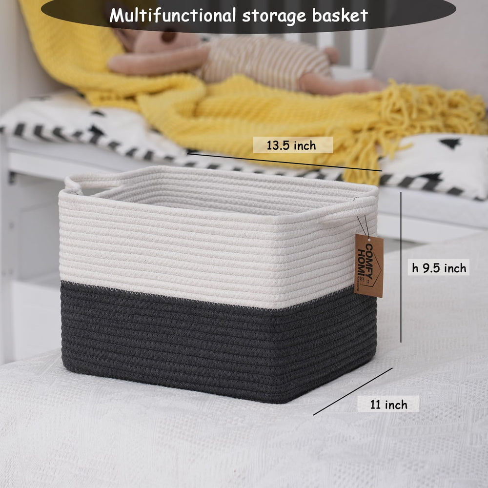 COMFY-HOMI baby room storage basket keeps toys neatly contained