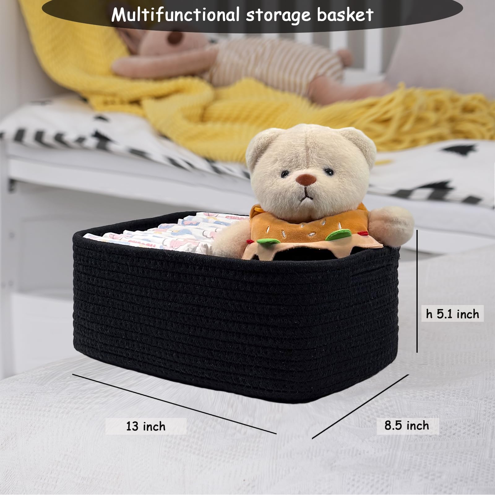 COMFY-HOMI cotton rope material is soft yet durable