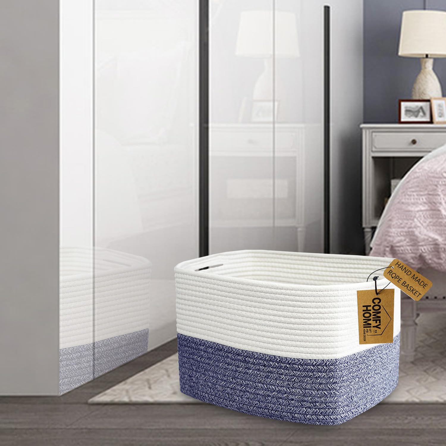 COMFY-HOMI basket doubles as dog toy storage for tidy playtime