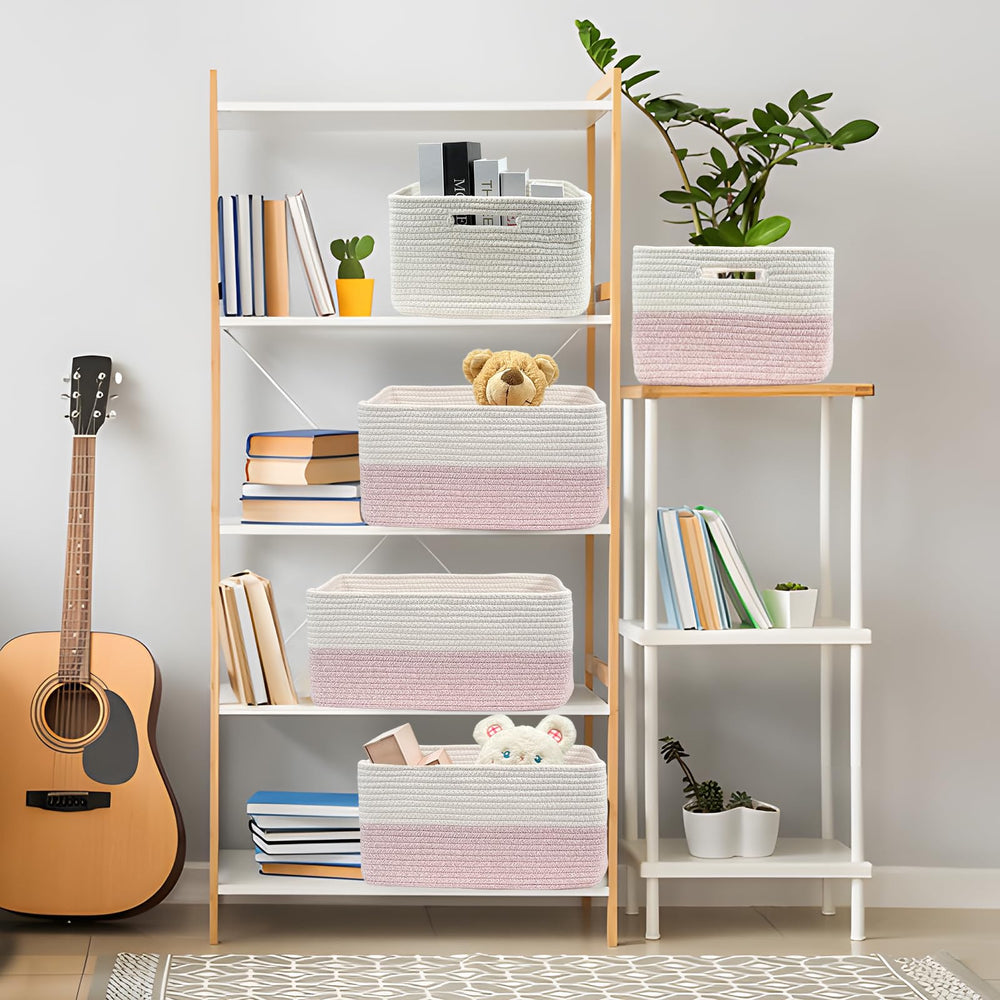 COMFY-HOMI basket handles enable easy carrying to playroom or laundry