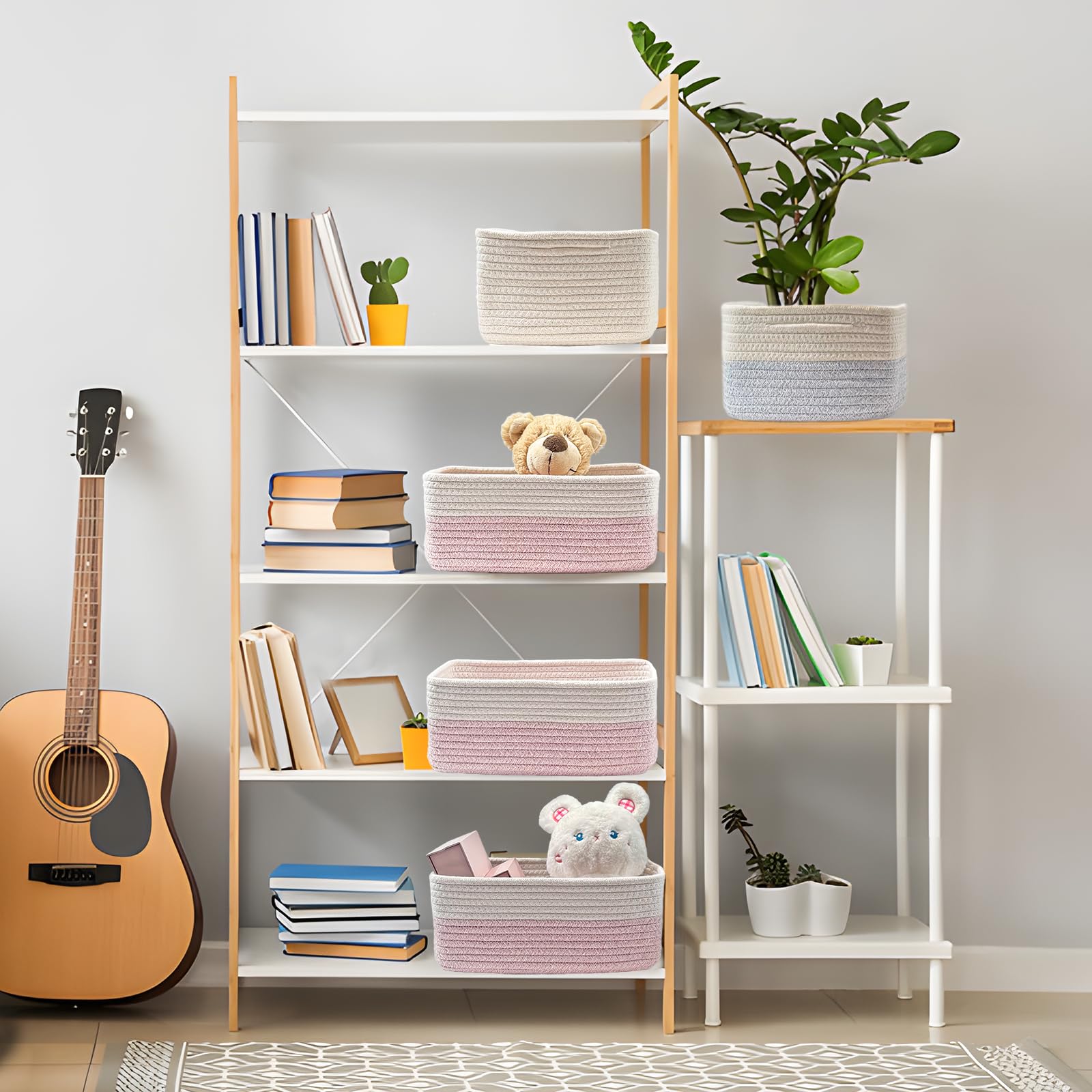 COMFY-HOMI basket hidden handles enable smooth lifting
