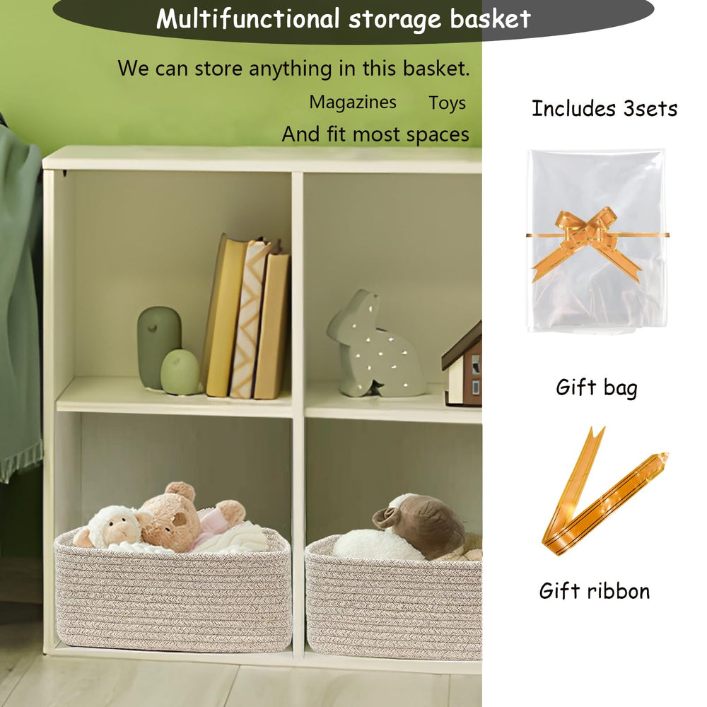 COMFY-HOMI basket features sturdy handles for easy lifting of items