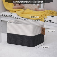 COMFY-HOMI basket organizes books in a study area.