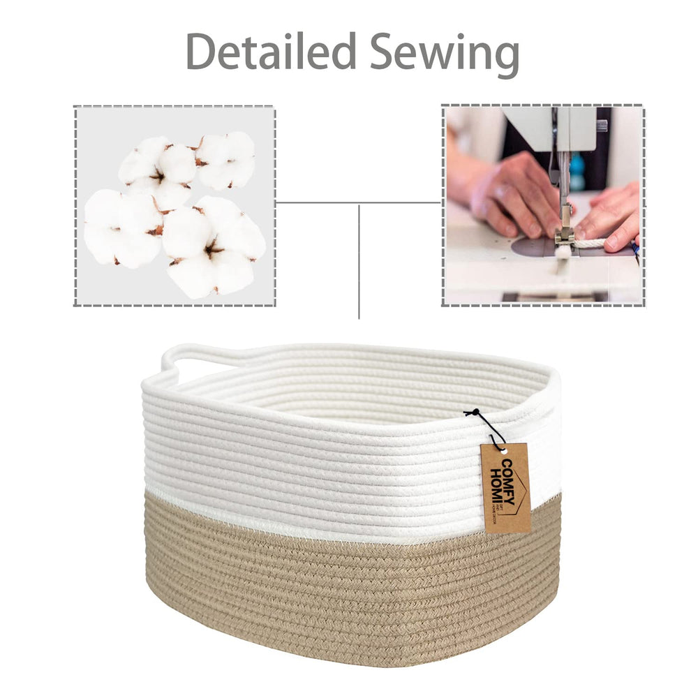 COMFY-HOMI basket eco material emphasizes chemical-free, kid-friendly organization