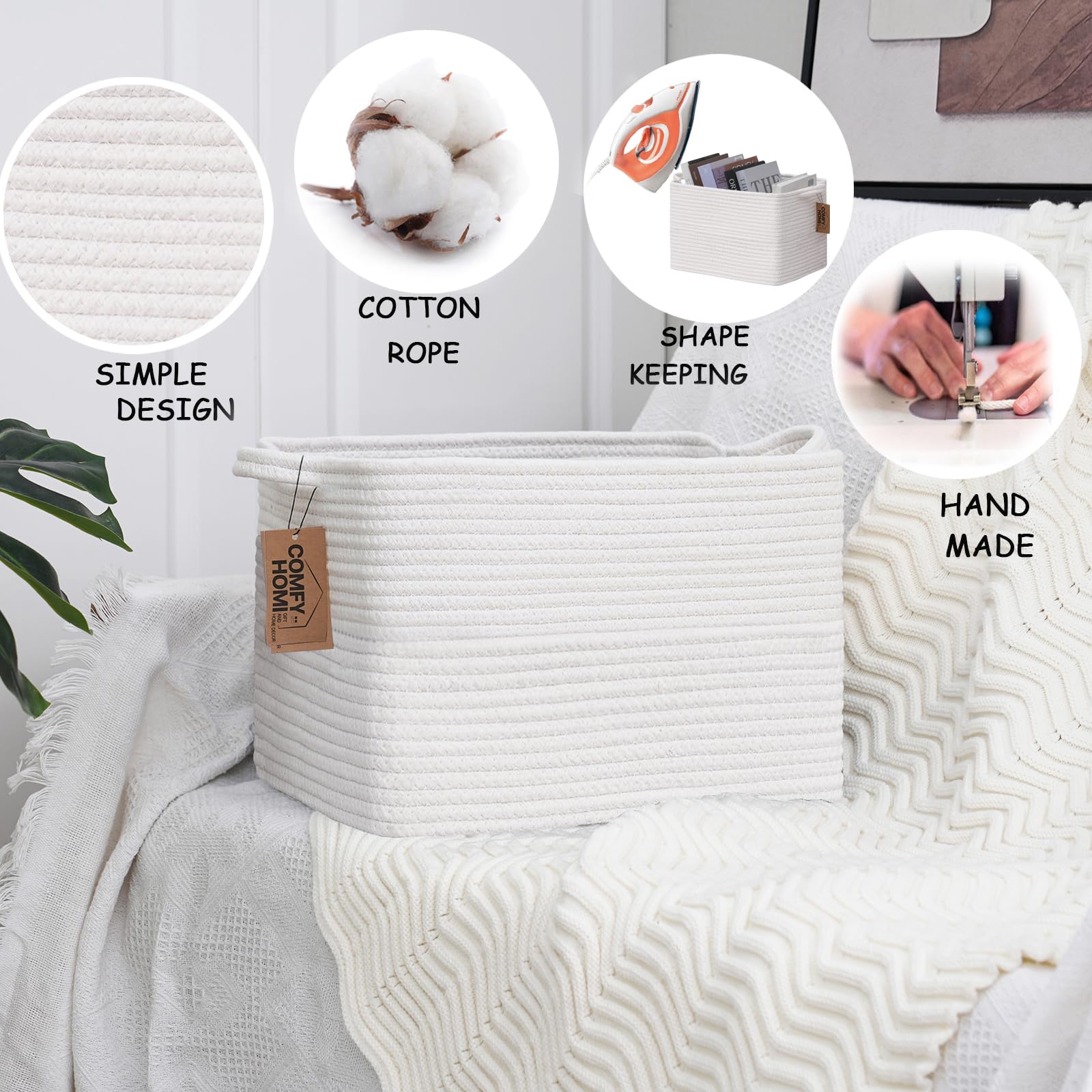 COMFY-HOMI basket quickly reshaped for flexible organization and adjustments