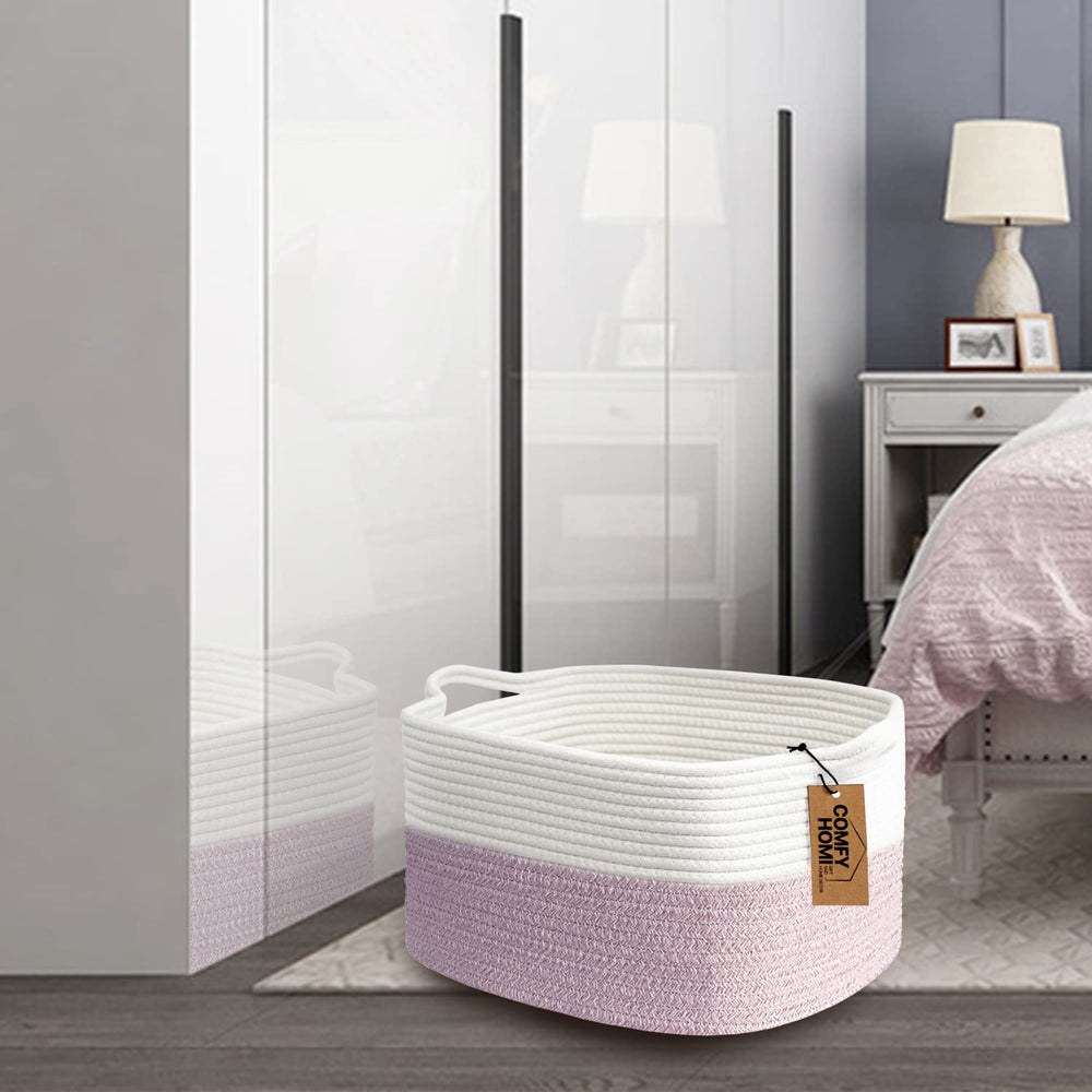 COMFY-HOMI basket on shelf decor demonstrates stylish organization