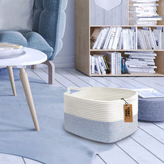 COMFY-HOMI basket on shelf storing books and toys neatly