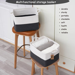 COMFY-HOMI basket used for toy storage in a kids room.
