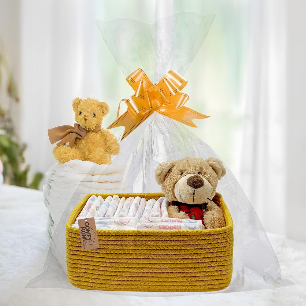 COMFY-HOMI cotton rope material close-up highlights durable soft-touch construction for gentle storage