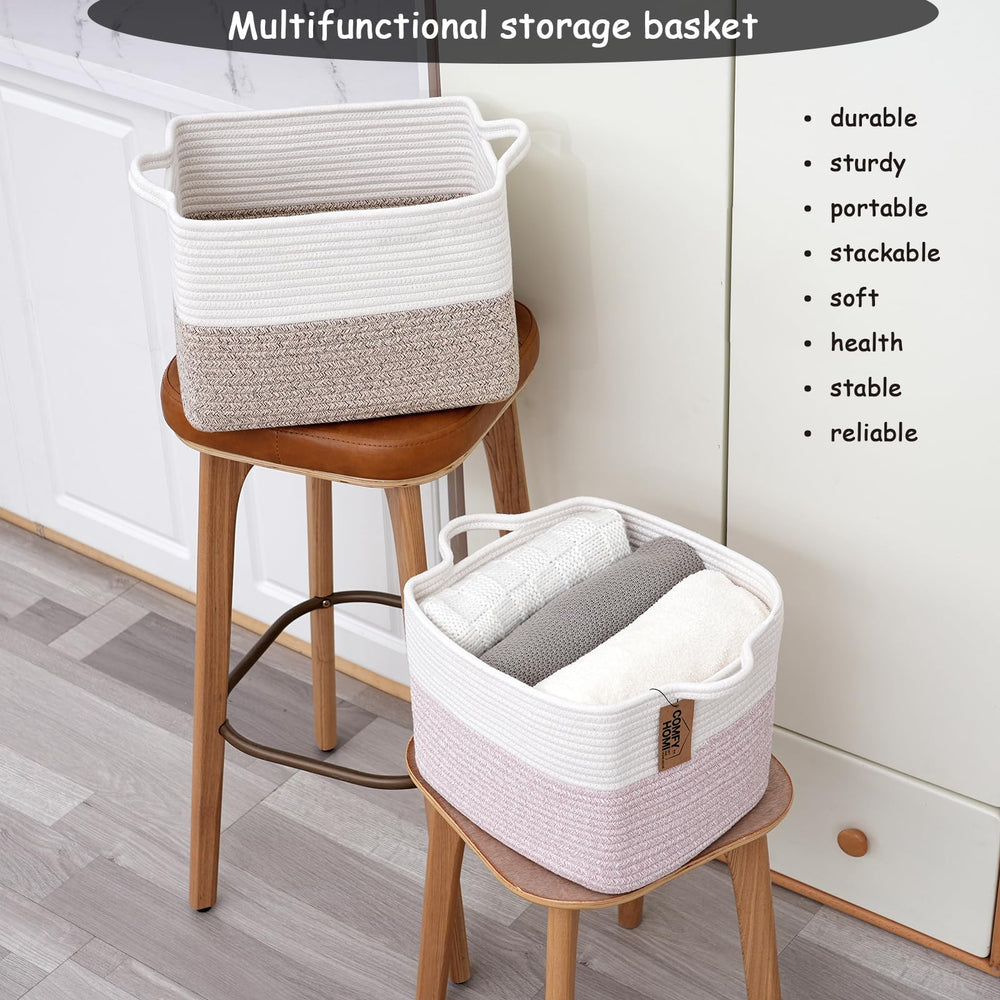 COMFY-HOMI basket in playroom for organized toy storage