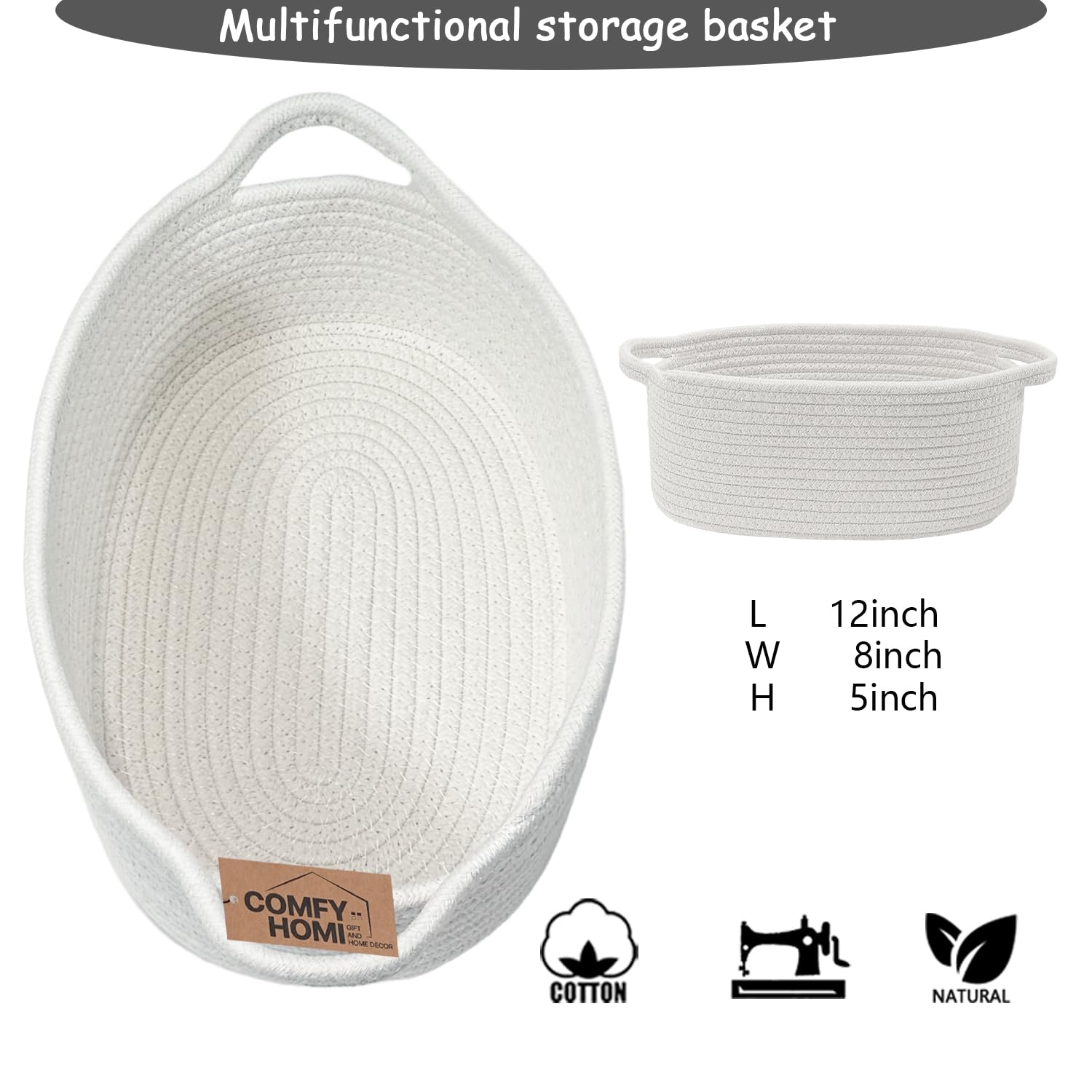 COMFY-HOMI dog toy basket helps keep play areas tidy and pet-safe.
