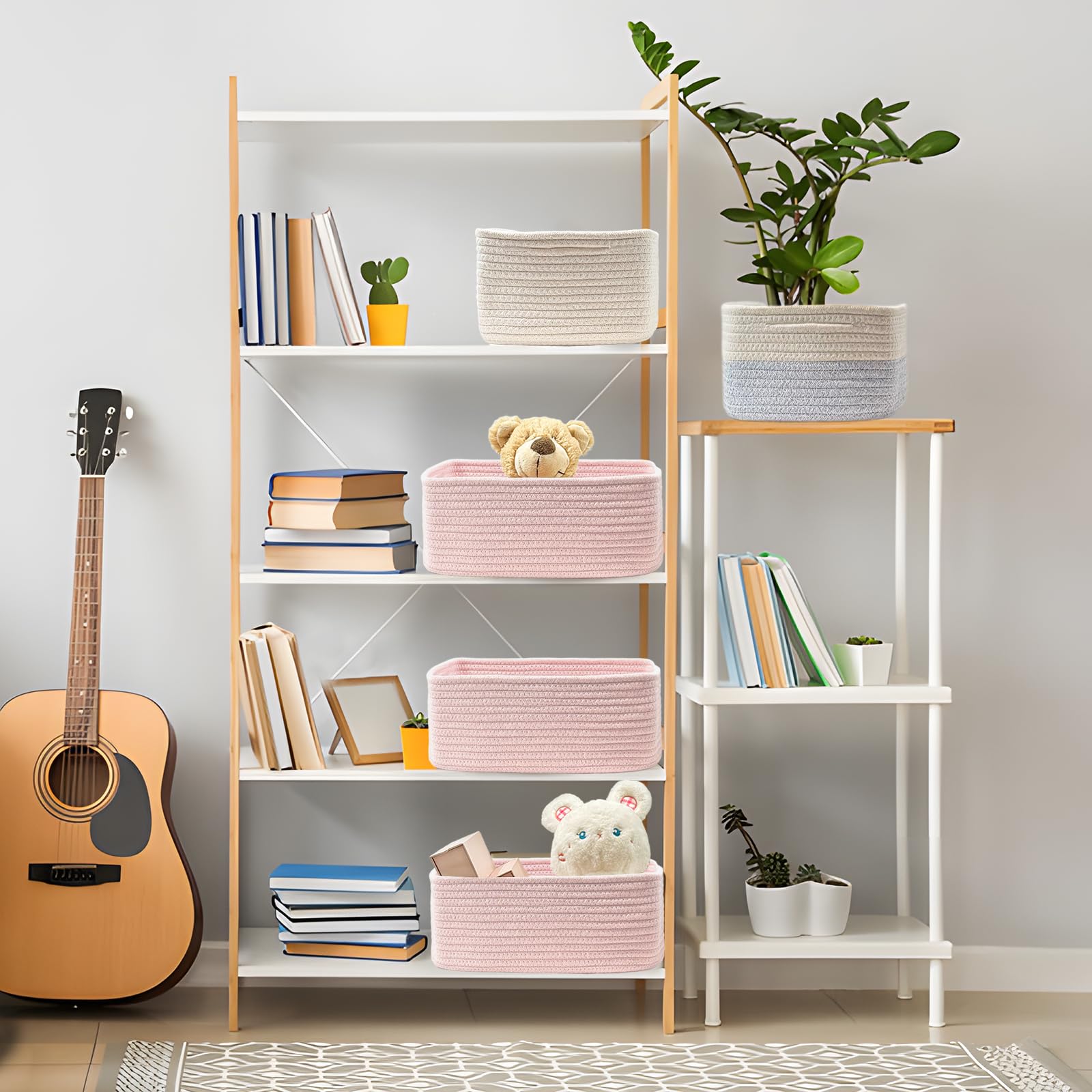 COMFY-HOMI folding method helps baskets hold shape for tidy spaces.