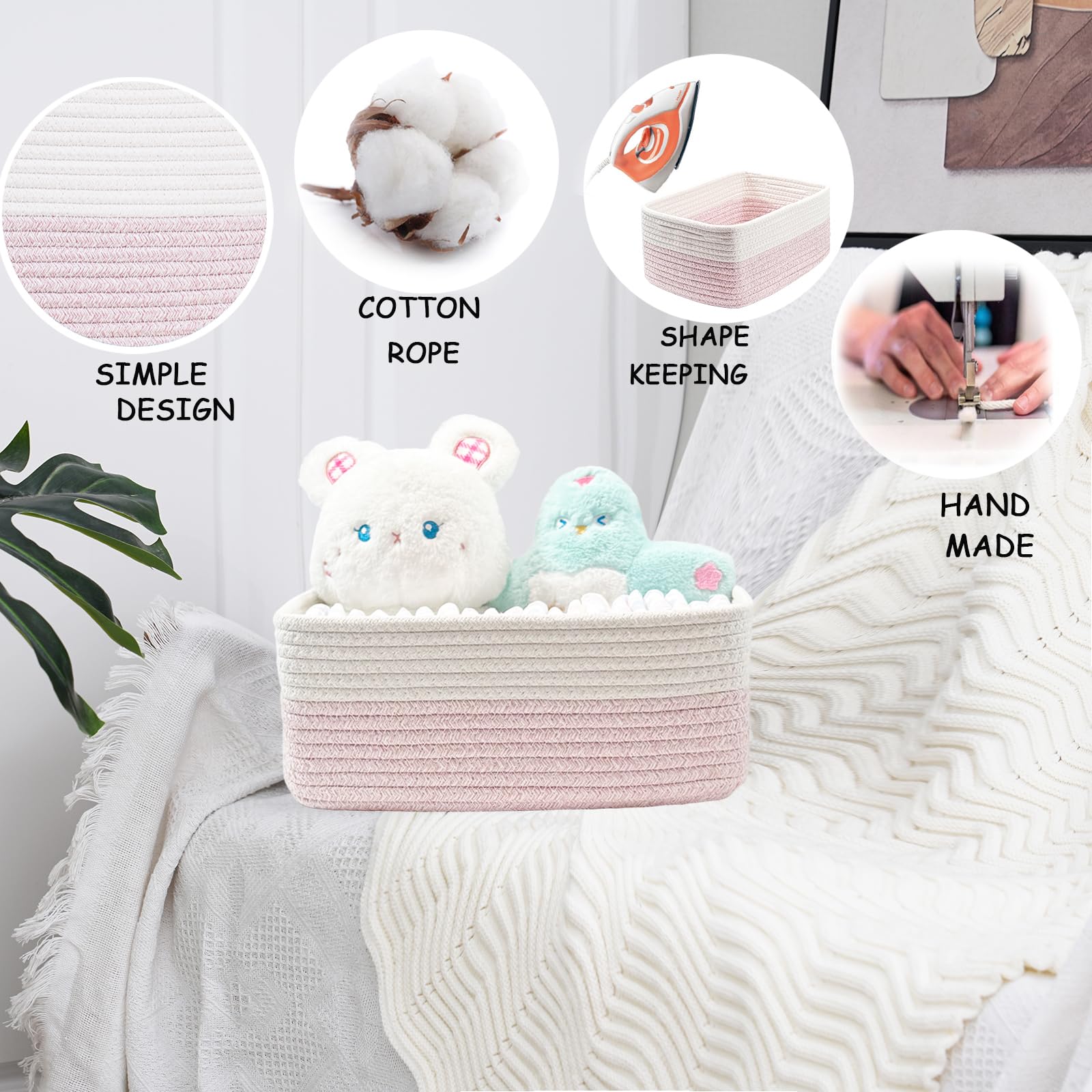 COMFY-HOMI invisible magic handles blend with the weave for easy lifting.