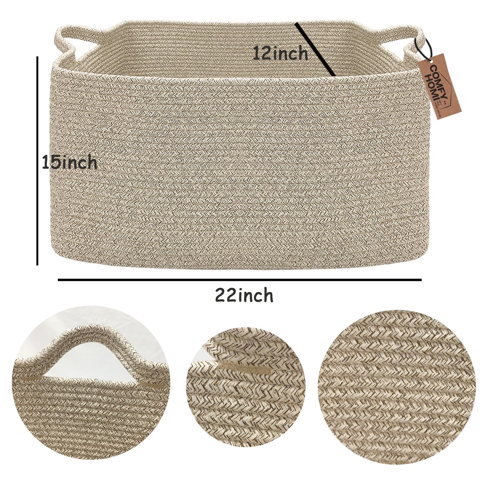 COMFY-HOMI laundry hamper in a room setup demonstrating practical storage for towels