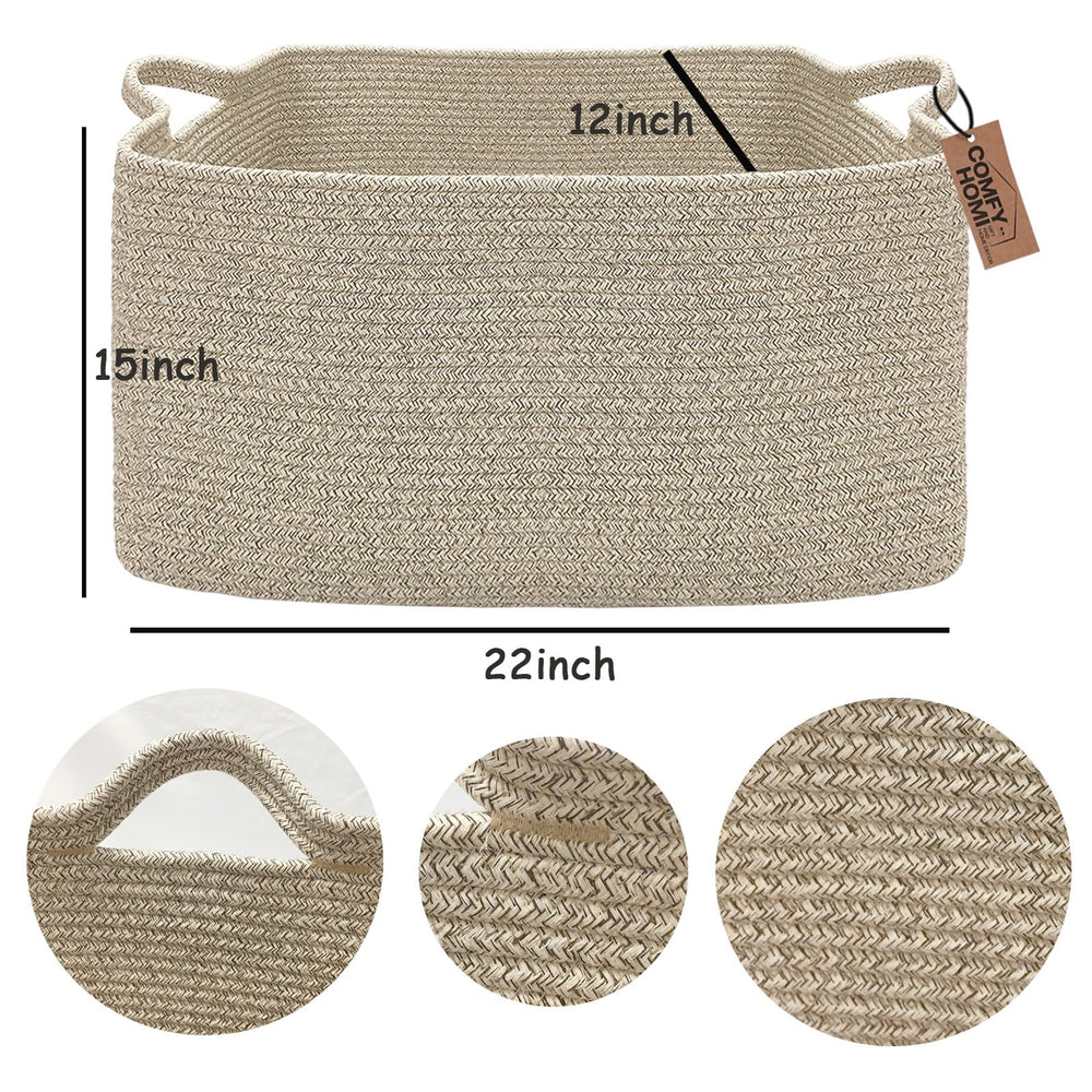 COMFY-HOMI laundry hamper in a room setup demonstrating practical storage for towels