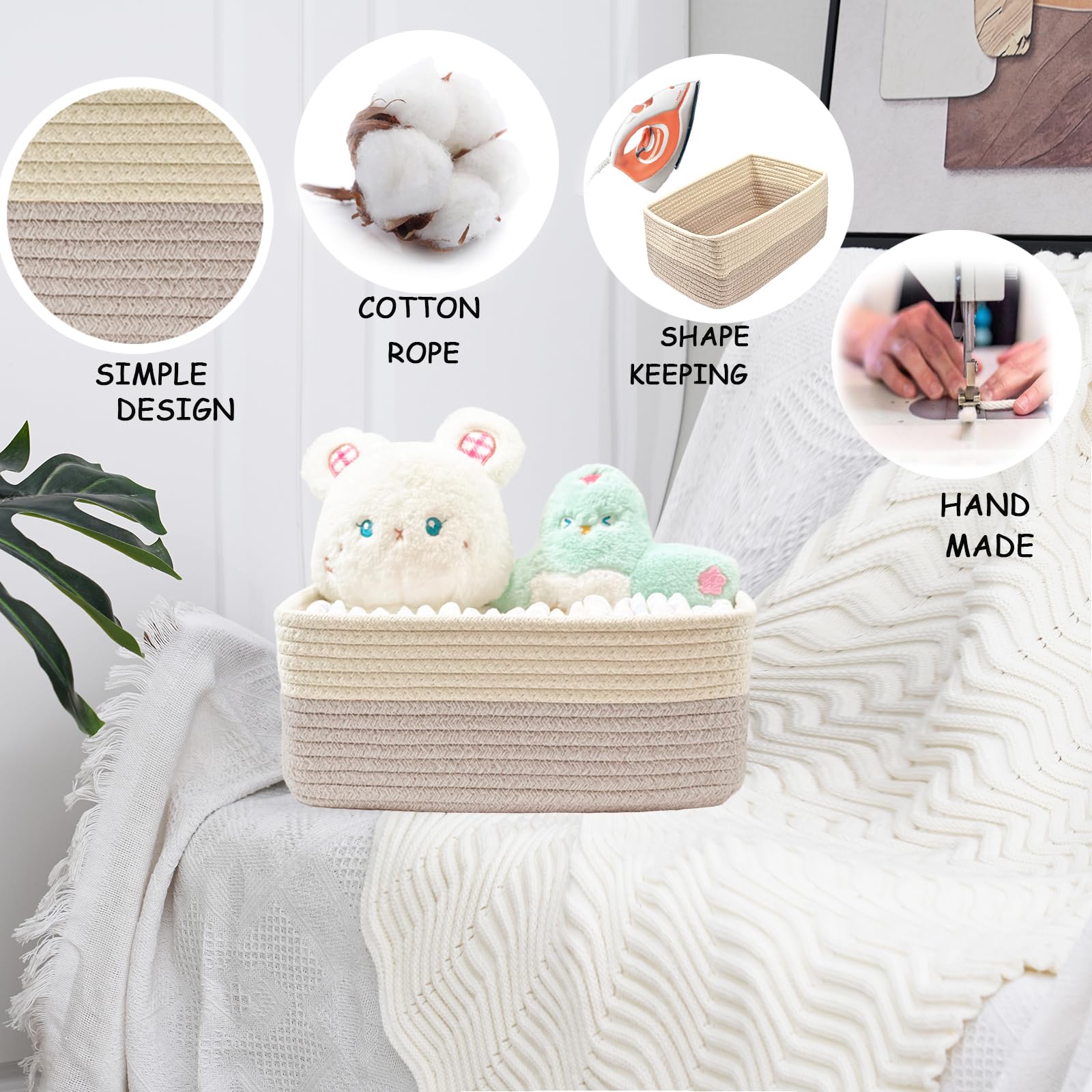 COMFY-HOMI nursery toy storage basket ready for playroom organization