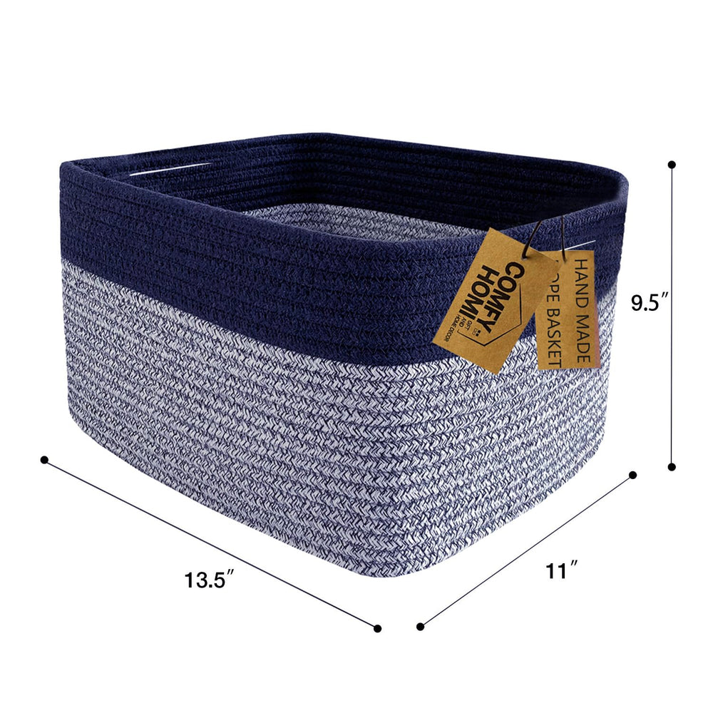 COMFY-HOMI close-up on soft cotton rope material non-toxic and cozy.
