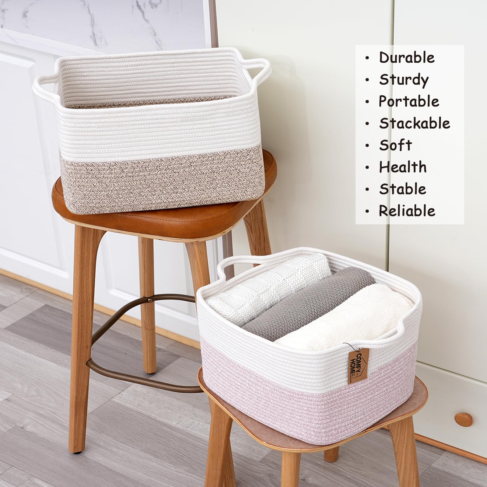 COMFY-HOMI soft material close-up highlights gentle, eco-friendly weaving.