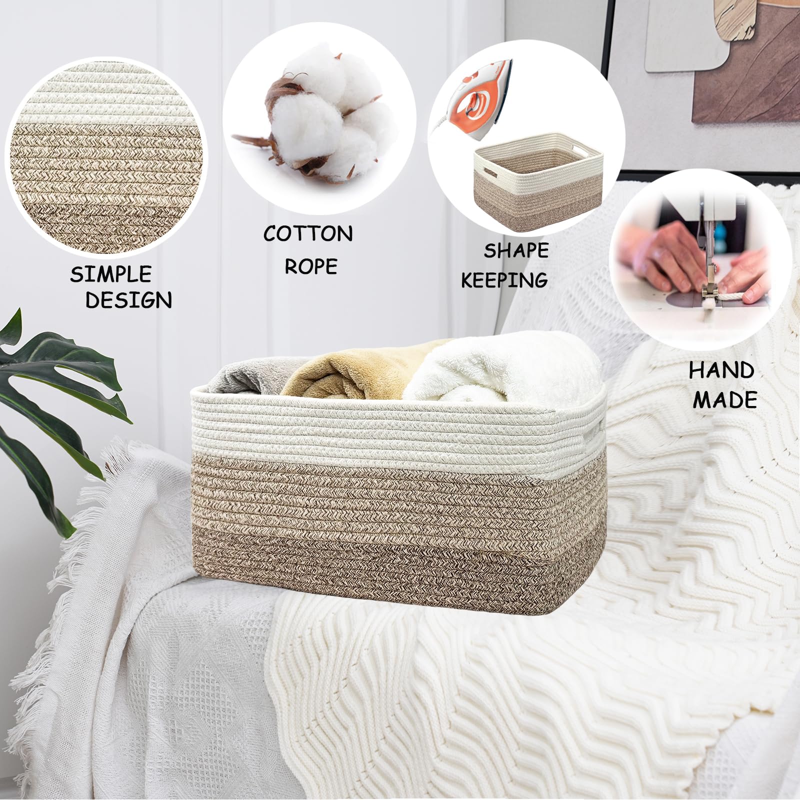 COMFY-HOMI soft-material storage bin care for furniture protection and kid-friendly use