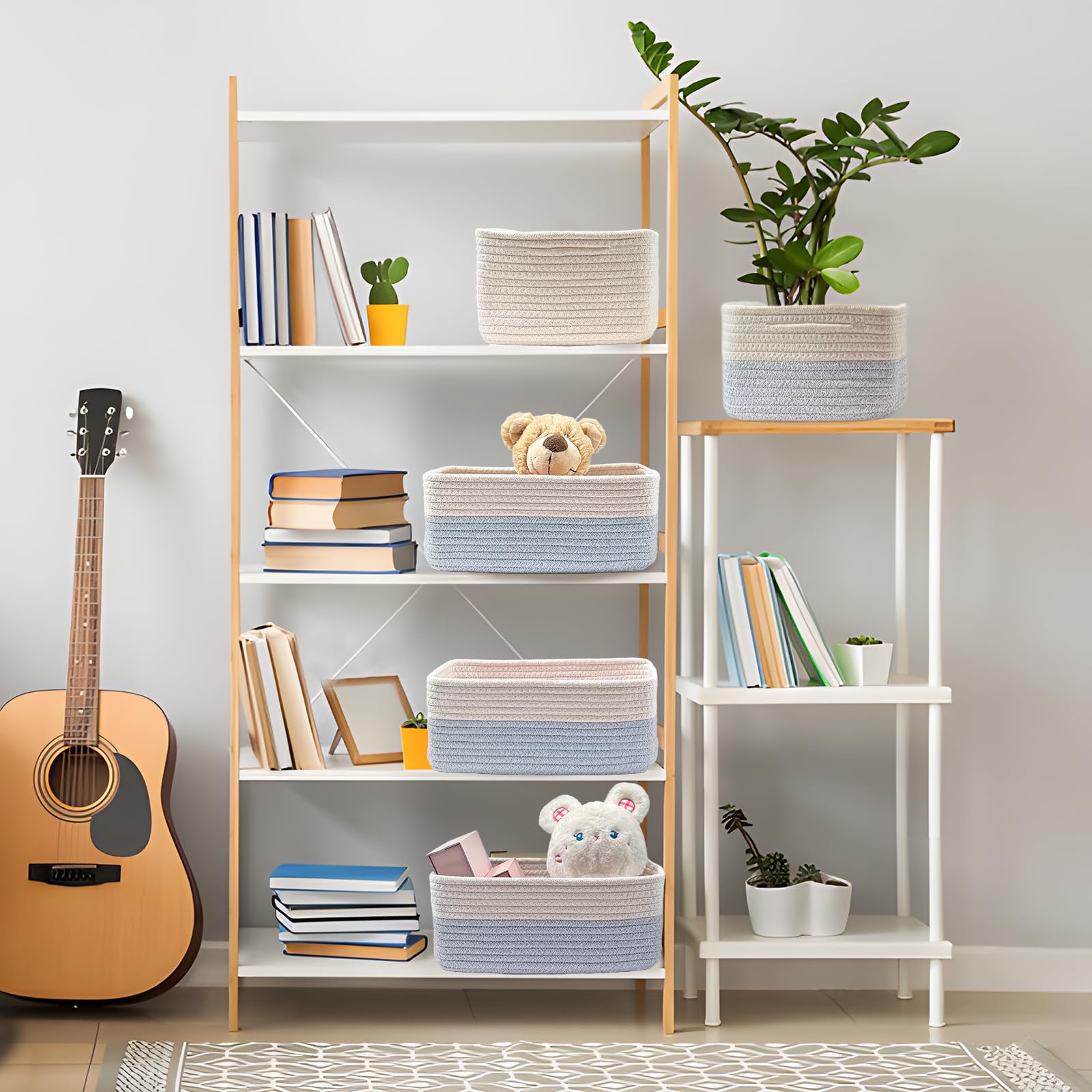 COMFY-HOMI space-max rectangular design fits more on shelves.