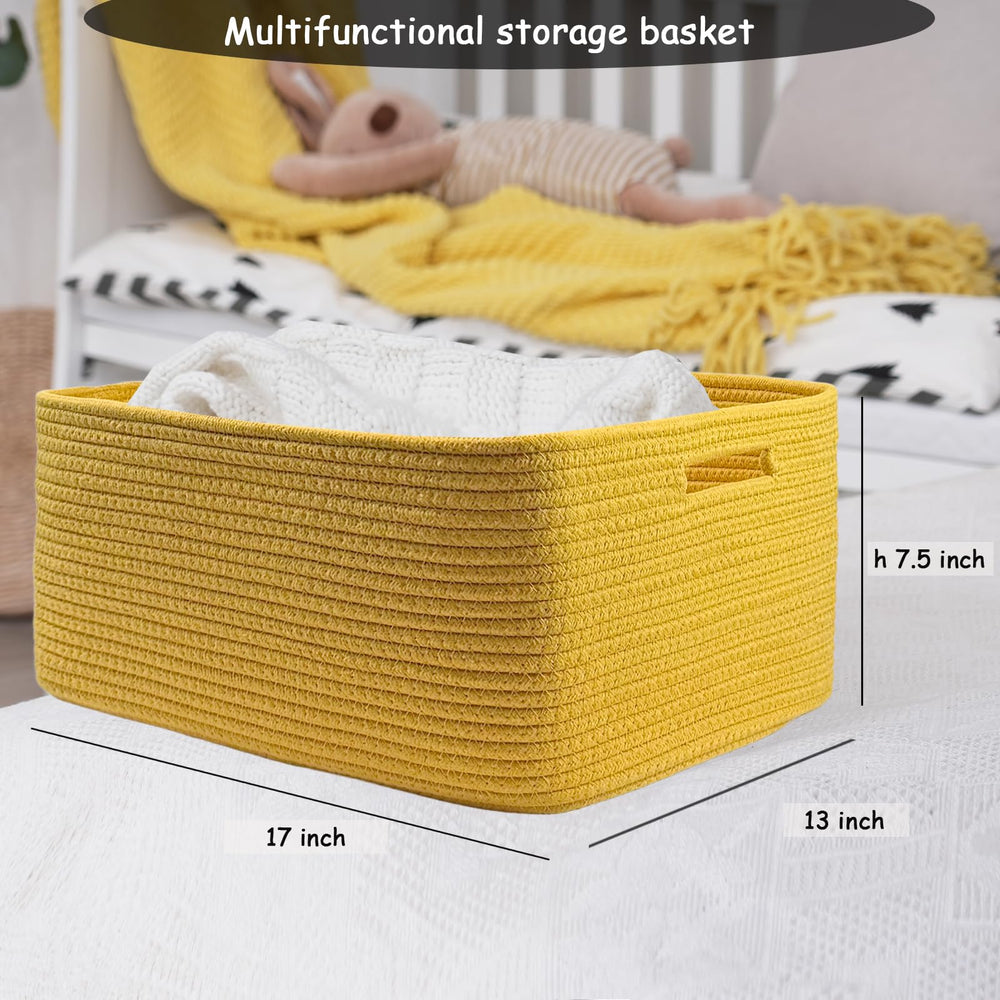 COMFY-HOMI storage basket on shelf with decor vibe blends farmhouse to modern.