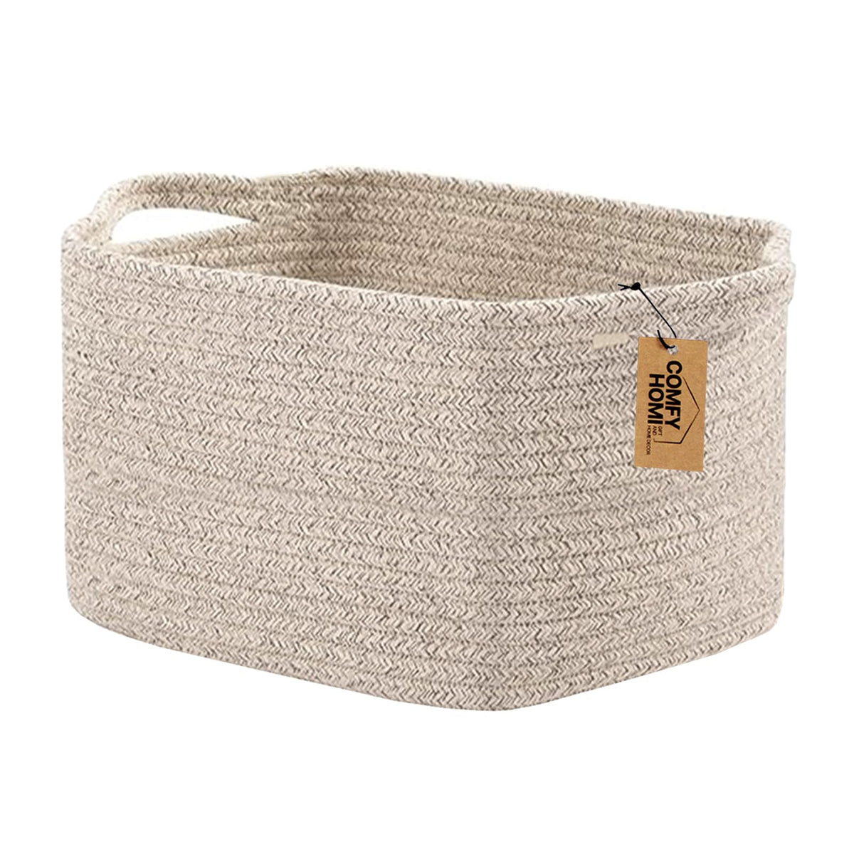 COMFY-HOMI storage basket shelf-display keeps items neatly organized on shelves.