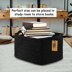 COMFY-HOMI storage basket folded shape showcases flexible storage for small spaces.