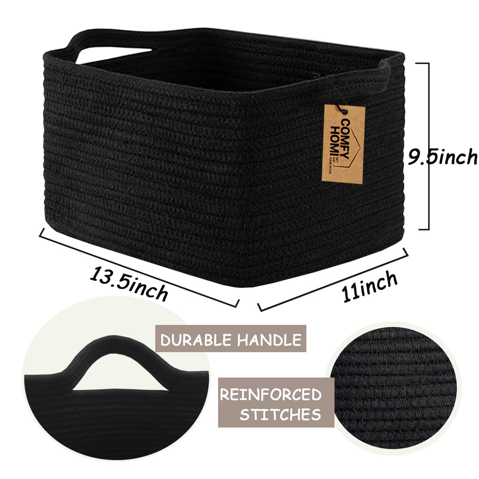 COMFY-HOMI storage basket for toy storage keeps kids' toys tidy and within reach.