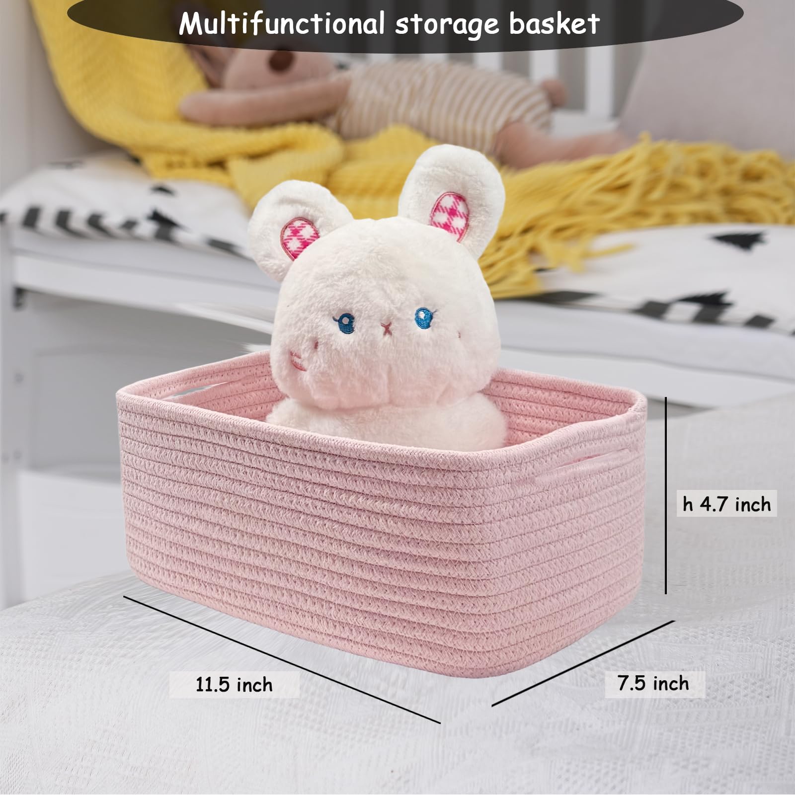 COMFY-HOMI toy storage basket keeps toys neatly organized for play areas