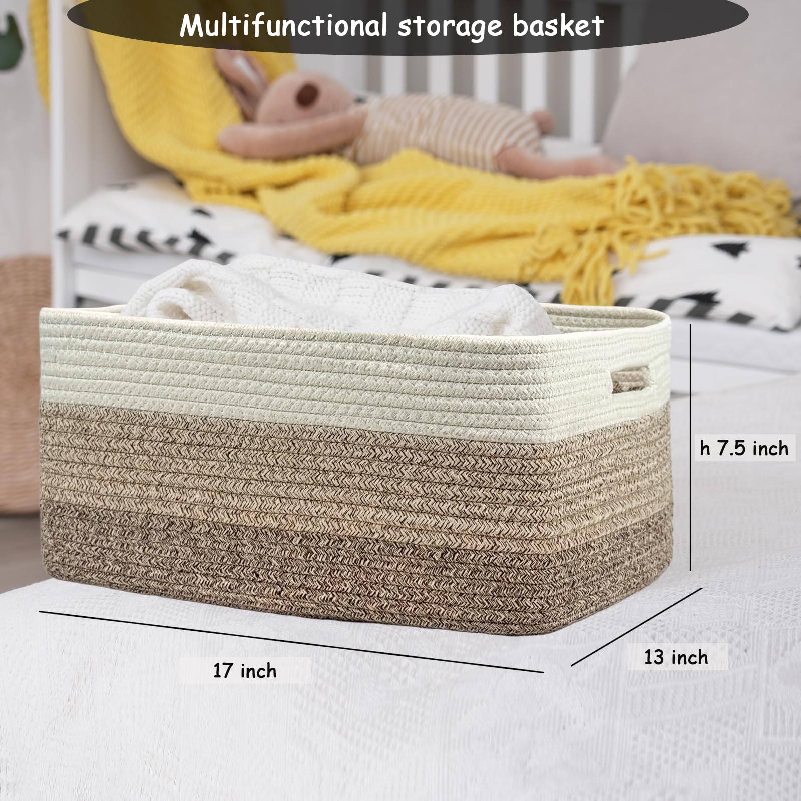 COMFY-HOMI storage baskets on shelf decor emphasizes modern style and easy access