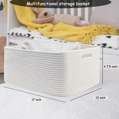 COMFY-HOMI textured-weave closeup in white shows durable, soft material for safe storage.