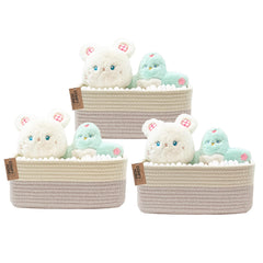 COMFY-HOMI three-basket gift-pack on shelf enhances organization