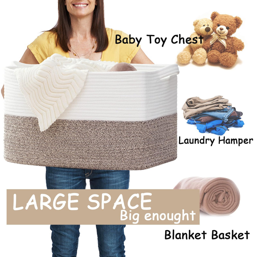 COMFY-HOMI toy storage basket helps tidy play area with quick access