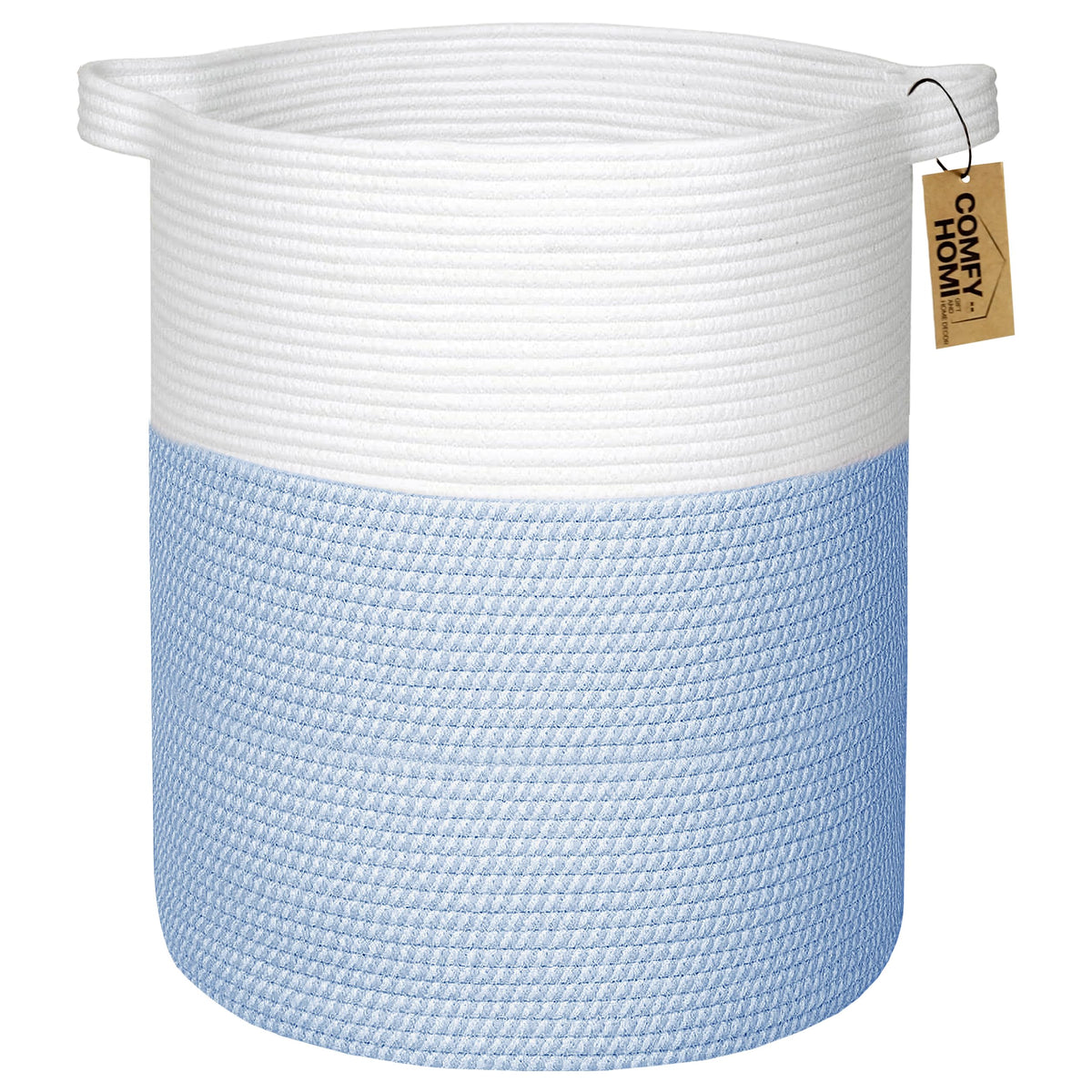 COMFY-HOMI XXL laundry basket closeup weave for sturdy storage