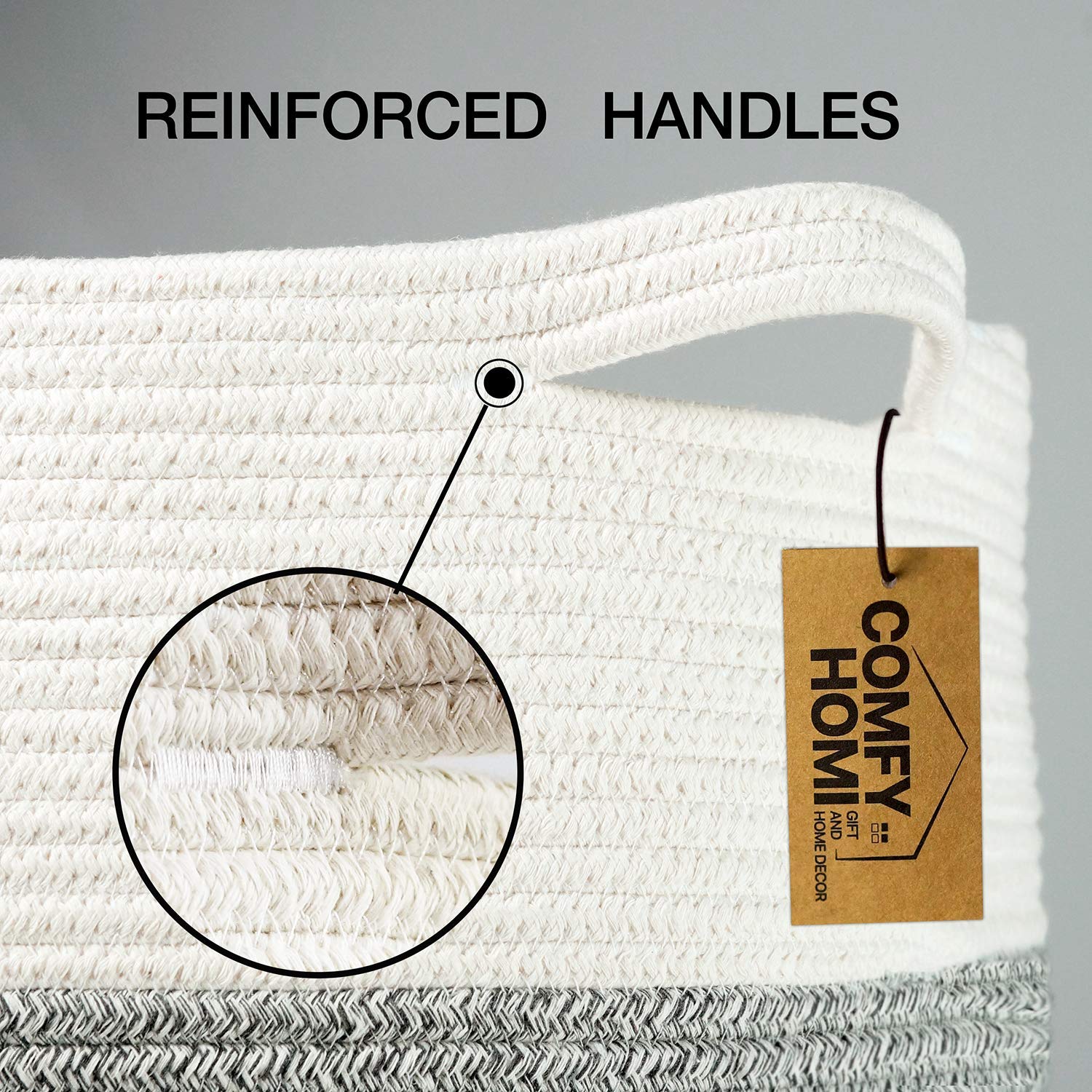COMFY-HOMI XXL basket in nursery setup organized baby essentials within reach