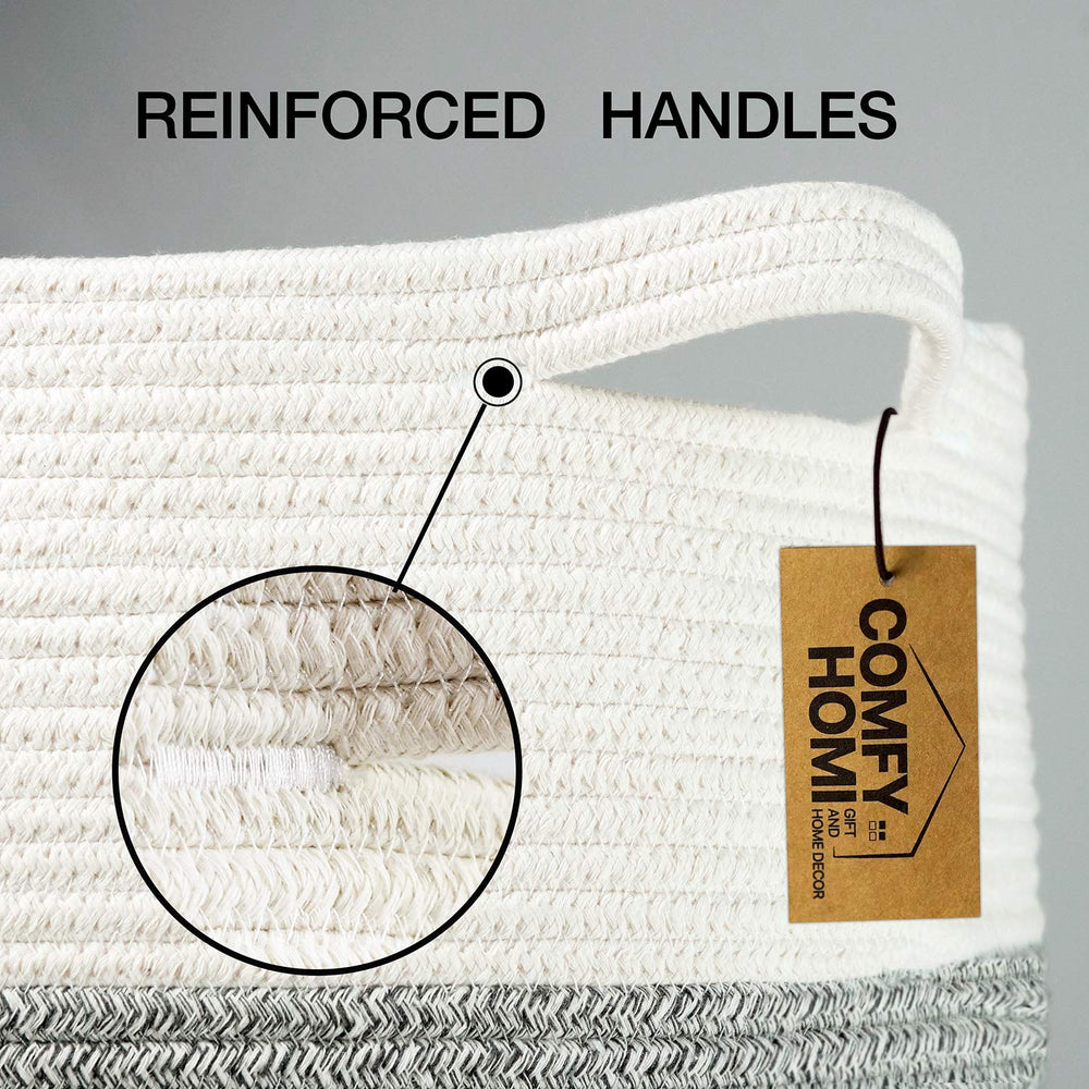 COMFY-HOMI XXL basket in nursery setup organized baby essentials within reach