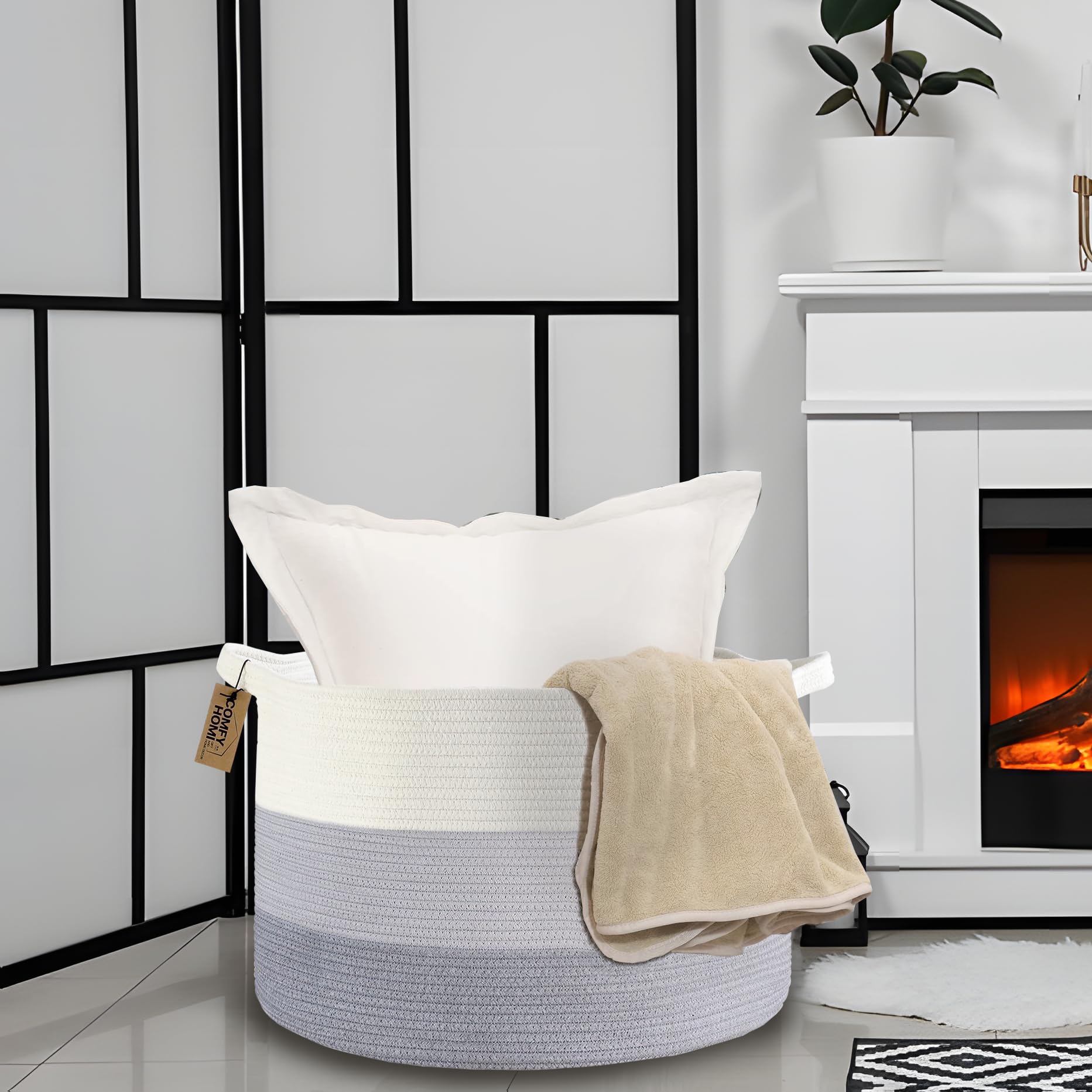 COMFY-HOMI XXXL open-top basket for easy access to items