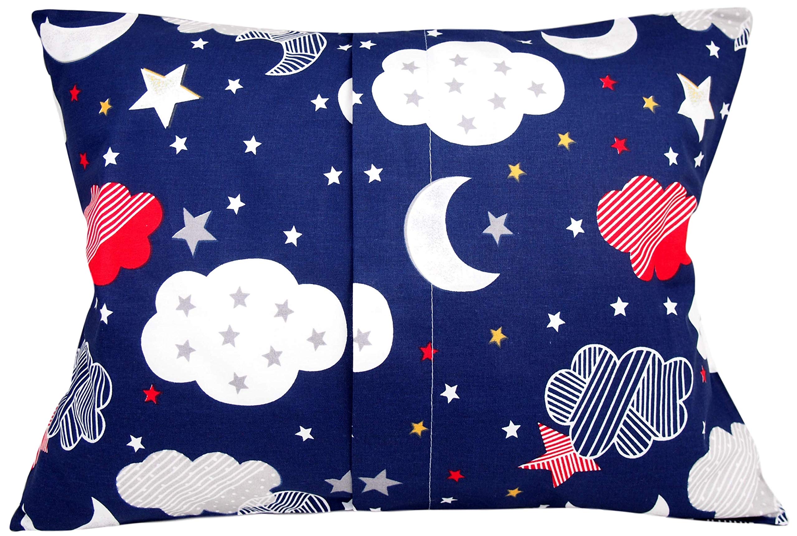 Comfy Turtles toddler pillowcase cloud design offers breathable cotton for comfort