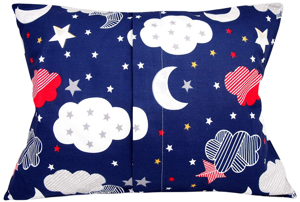 Comfy Turtles toddler pillowcase cloud design offers breathable cotton for comfort