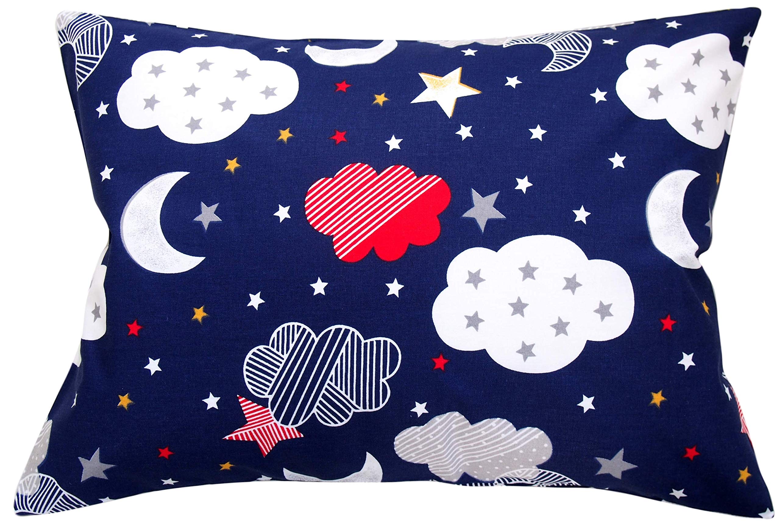 Comfy Turtles toddler pillowcase moon-star design promotes cozy sleep