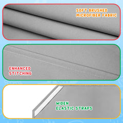Comfyanno brushed microfiber cot sheet soft and gentle for kids.