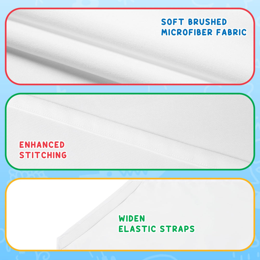 Comfyanno soft brushed microfiber texture delivers gentle comfort during nap time.