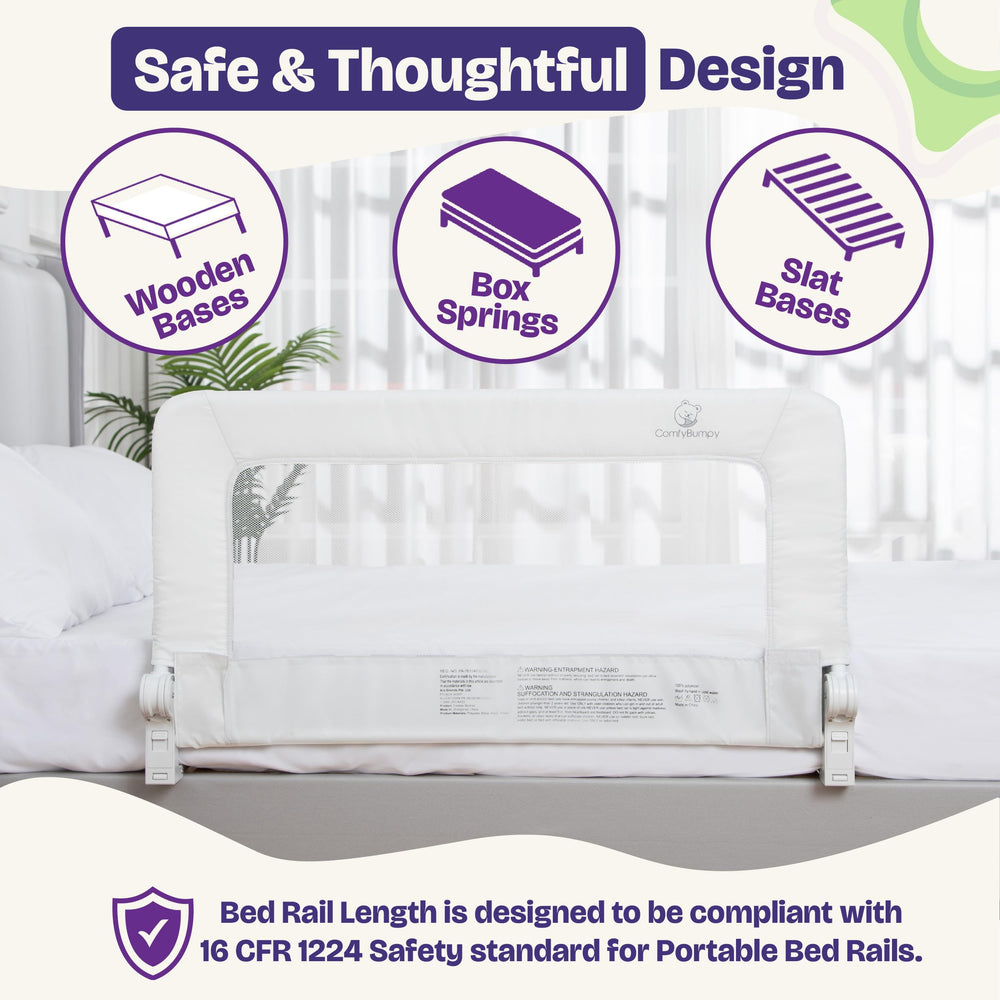 ComfyBumpy swing-down mechanism for quick bed-side access.